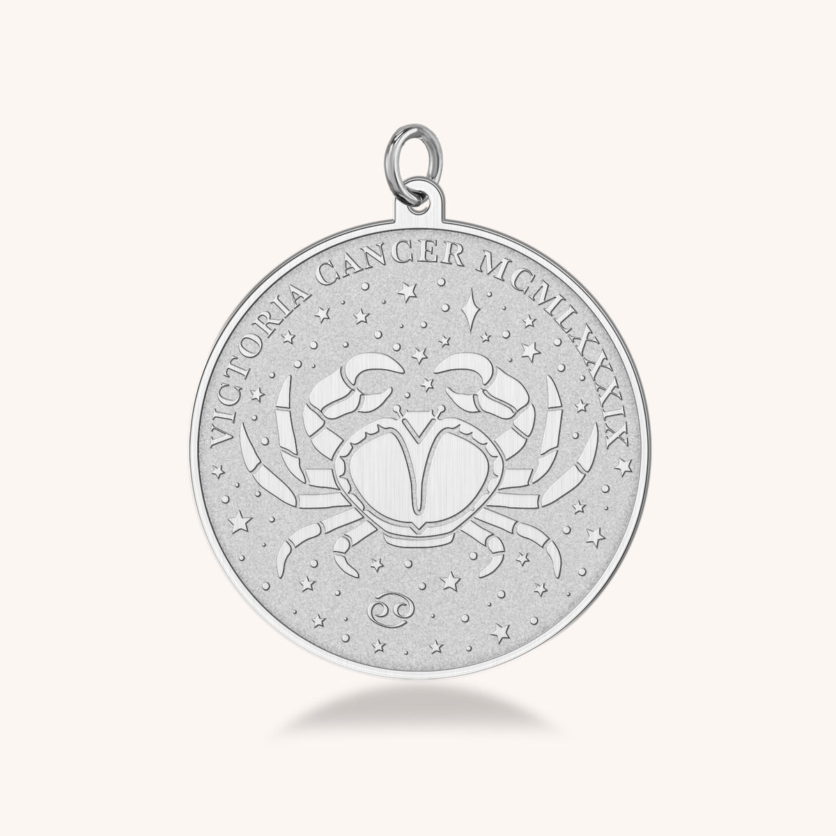 Cancer Zodiac Medallion Necklace