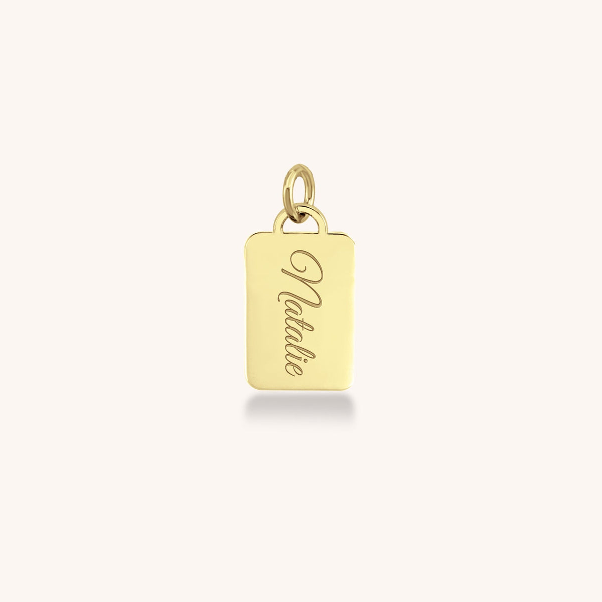 10k Gold Ash Legacy Mini Tag Pendant