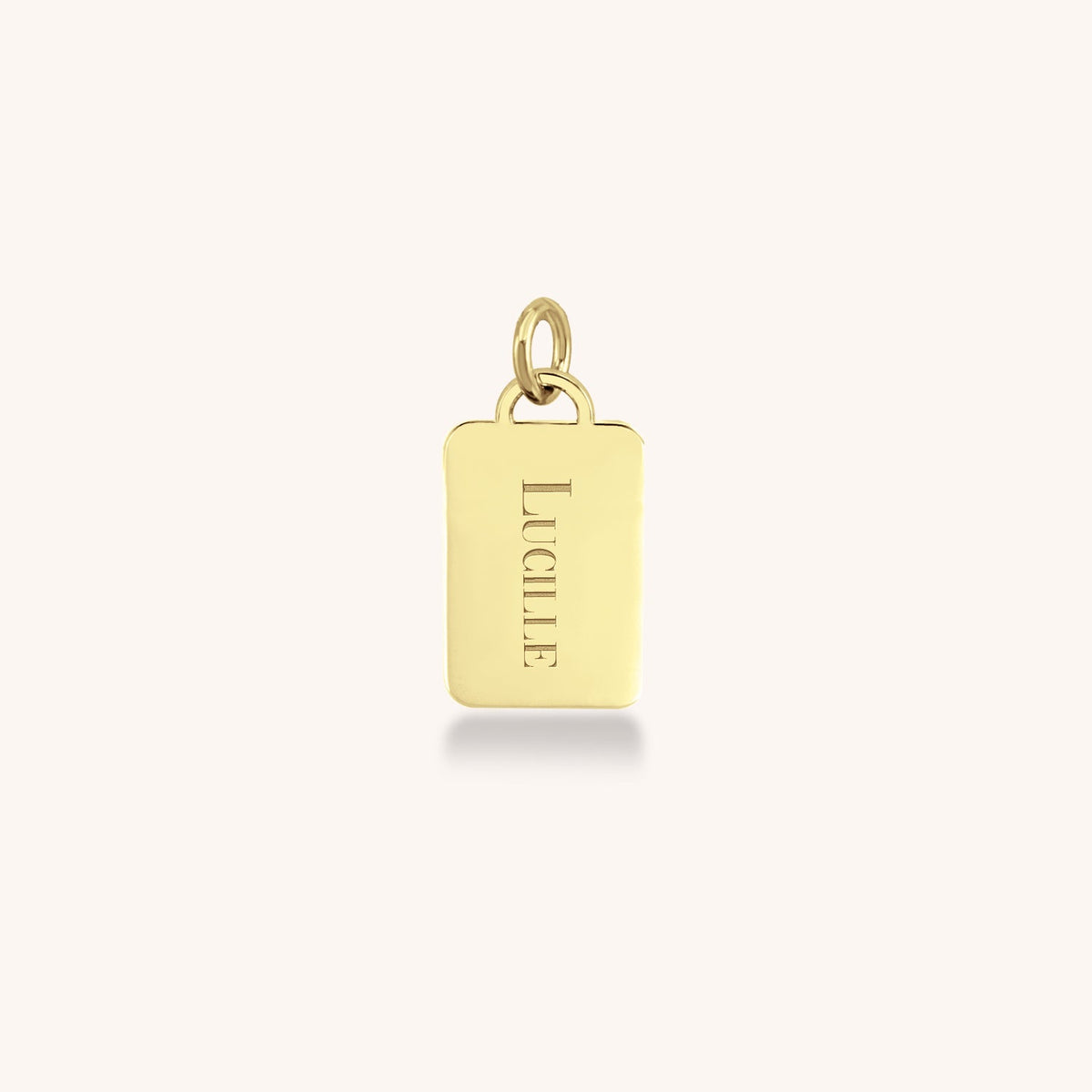 14k Gold Elle Legacy Mini Tag Pendant