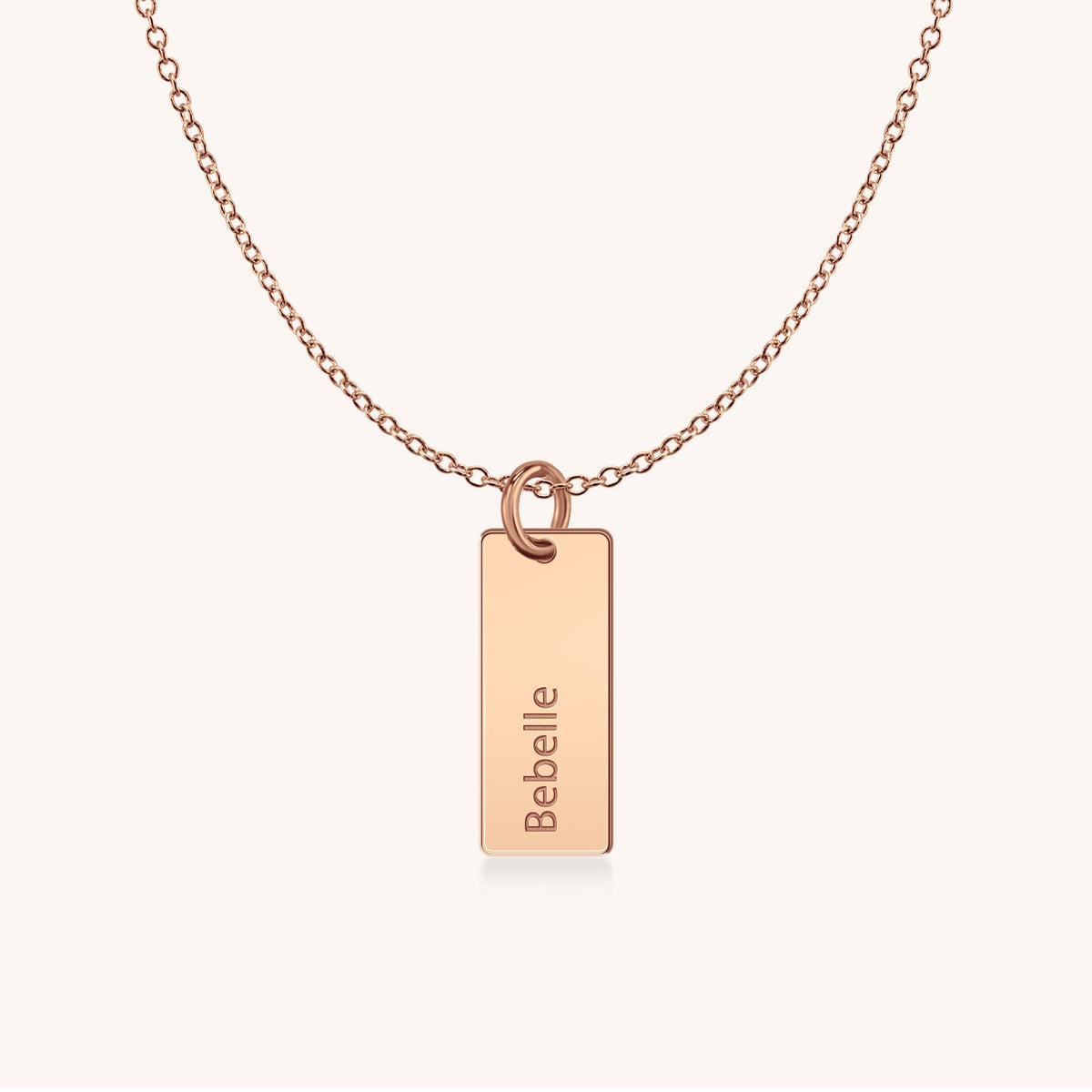 14k Gold I Love You Tag in Block