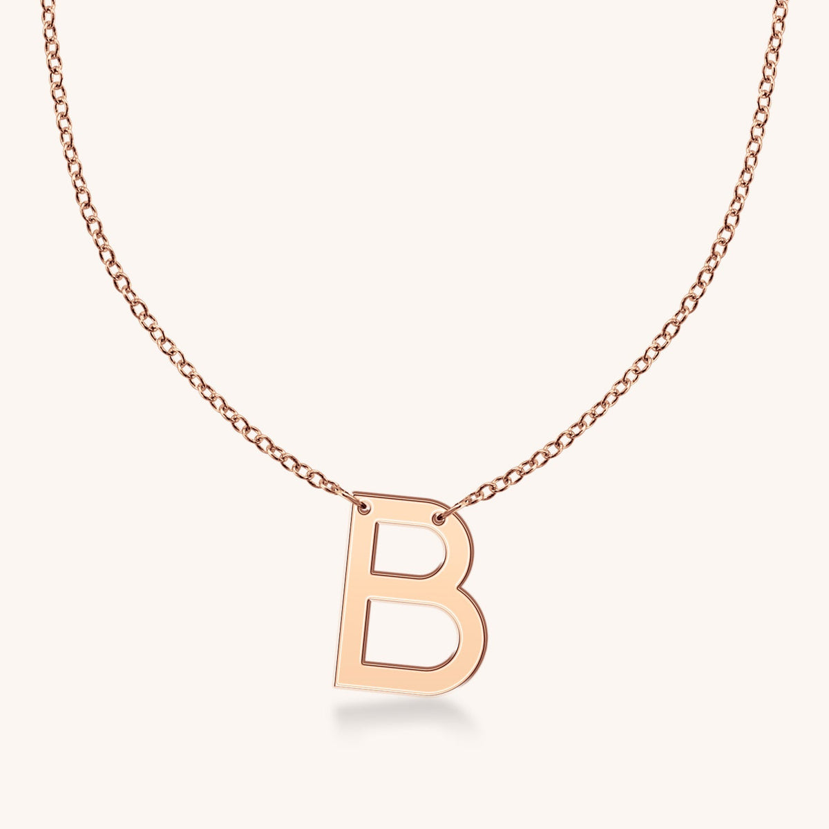 14k Gold Genevieve Block Initial