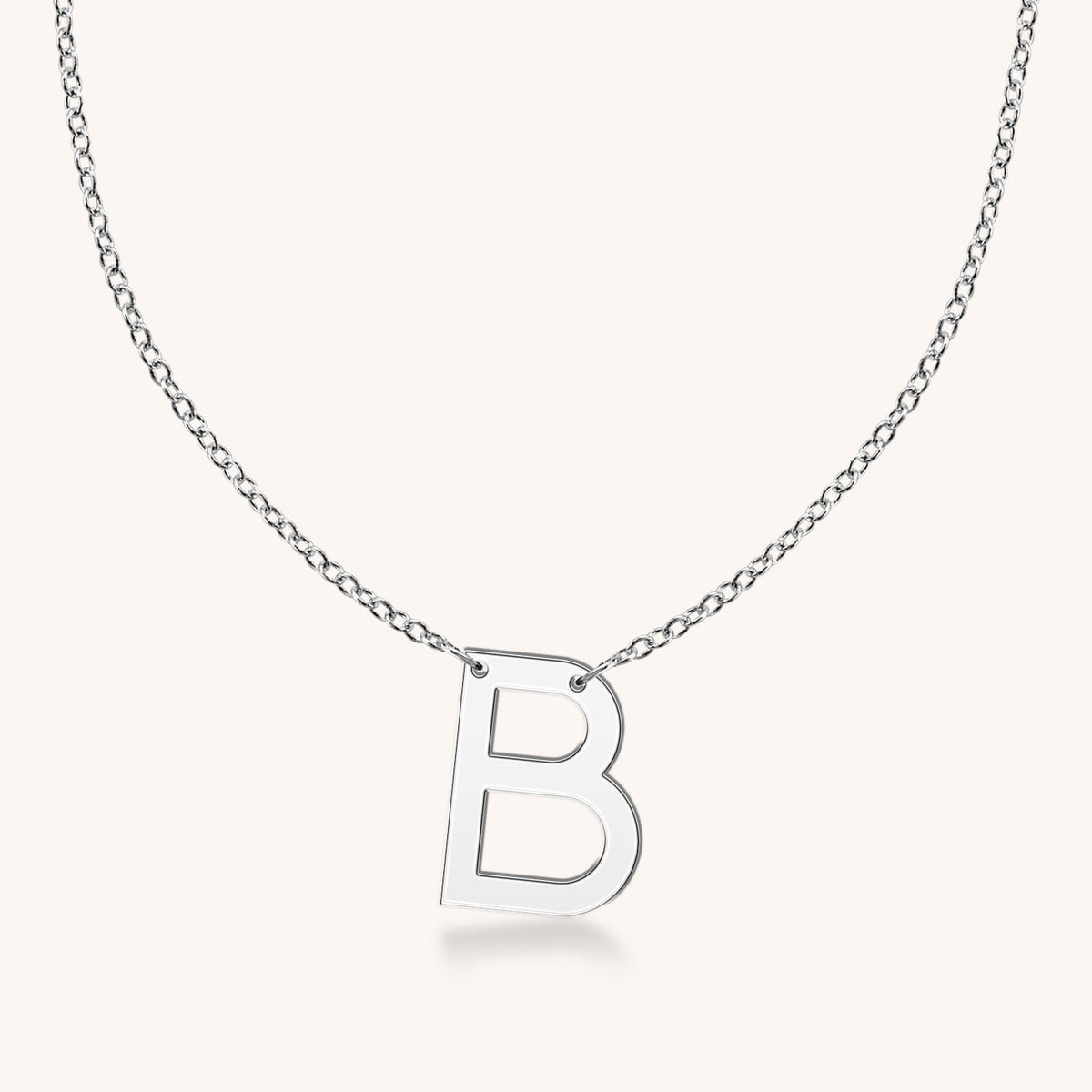 Sterling Silver Genevieve Block Initial