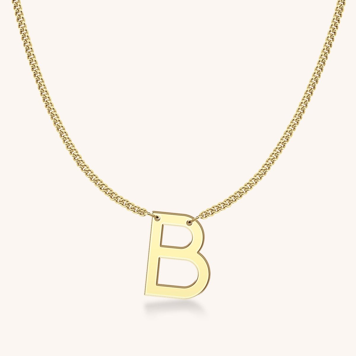 14k Gold Genevieve Block Initial