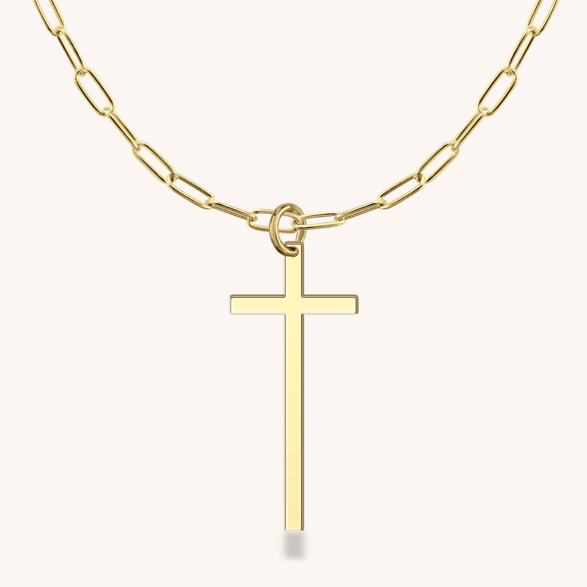 14k Gold Cross Charm