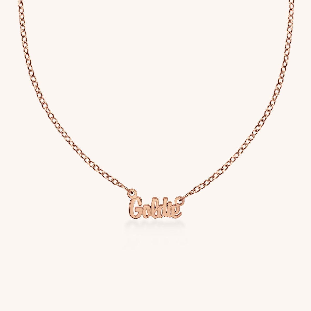 14k Gold Goldie Nameplate Necklace