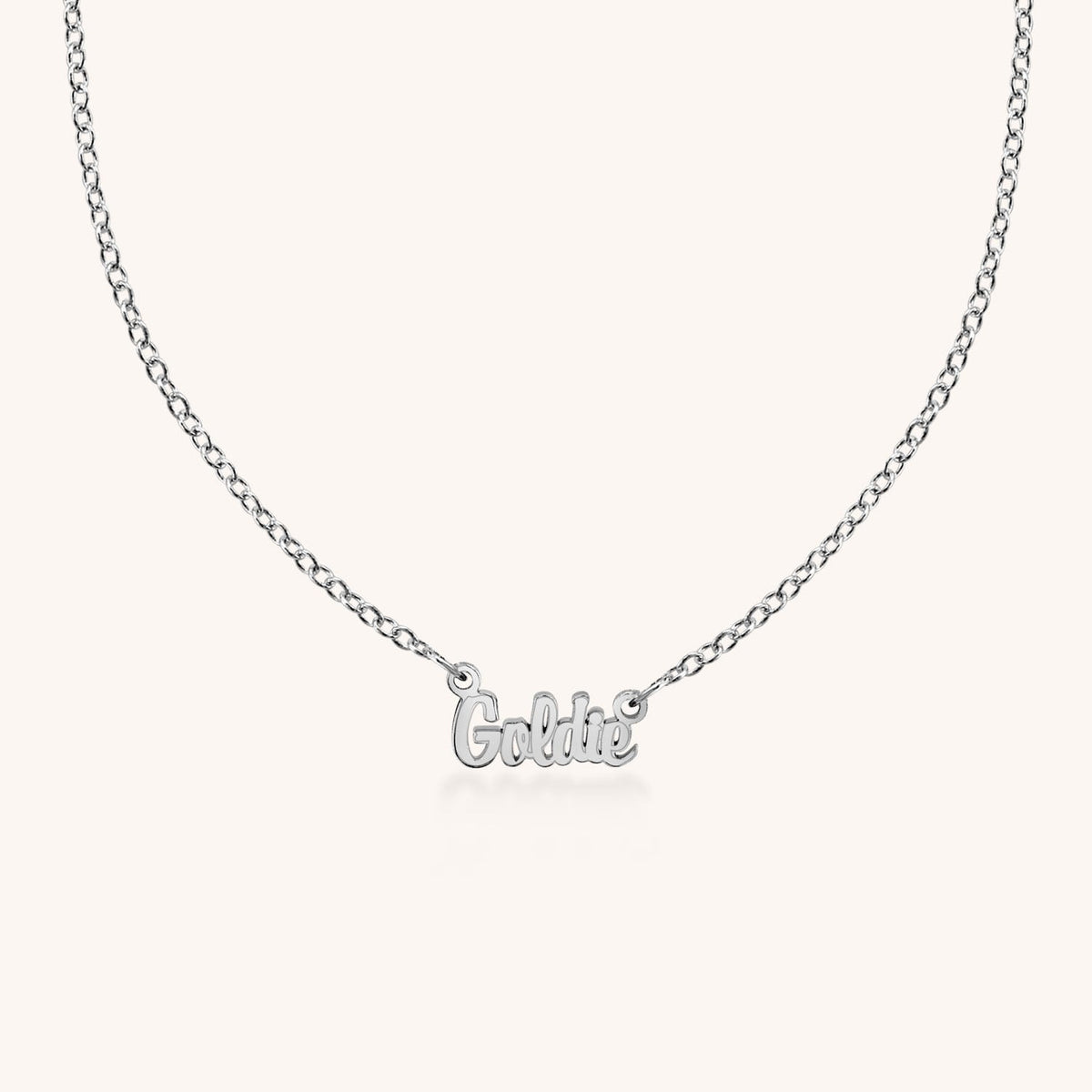 14k Gold Goldie Nameplate Necklace