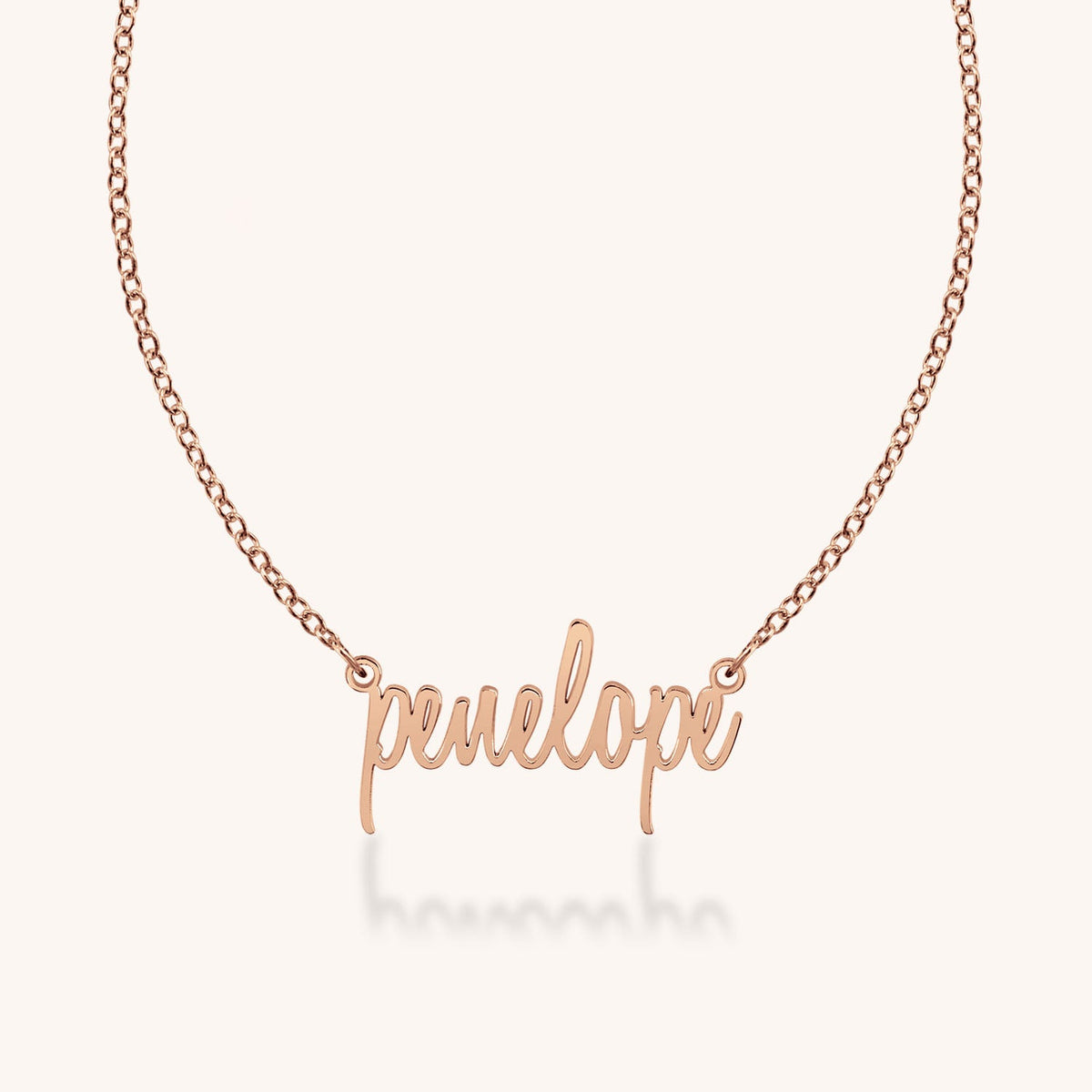 14k Gold Penelope Nameplate Necklace