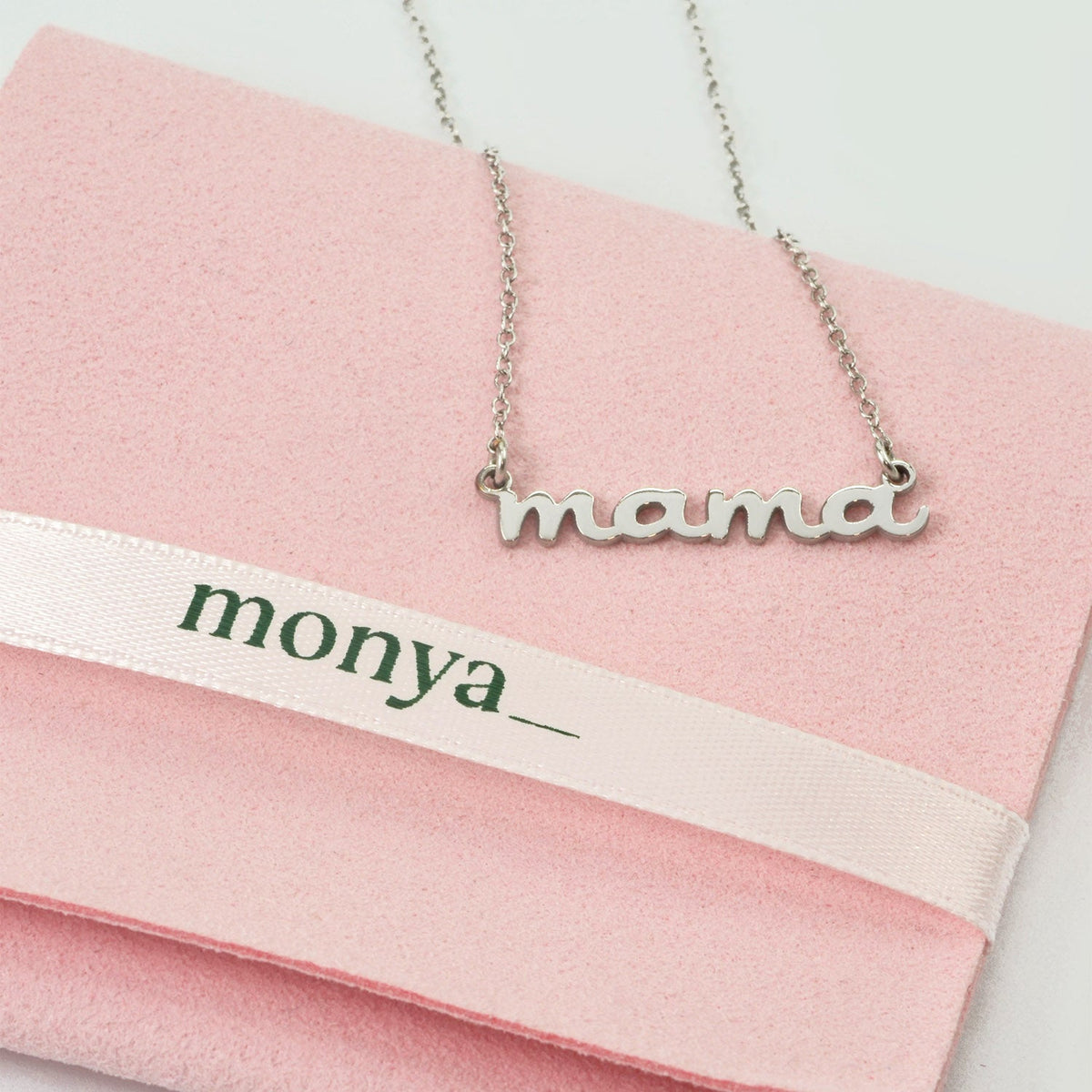 14k Gold Mama Nameplate Necklace