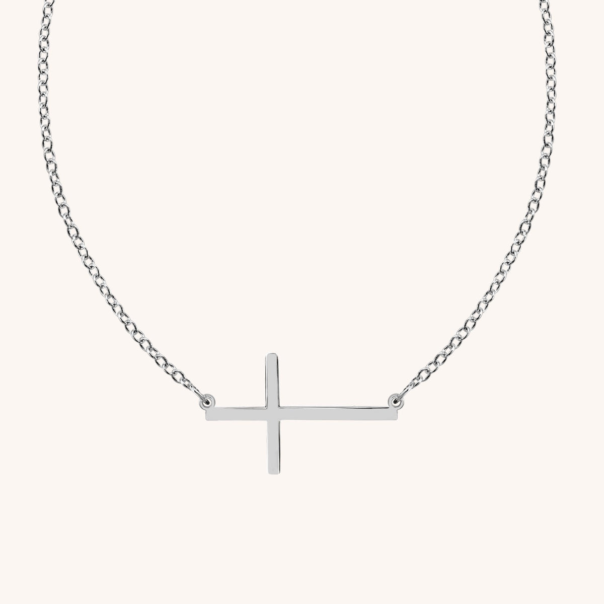 10k Gold Tiny Sideways Cross