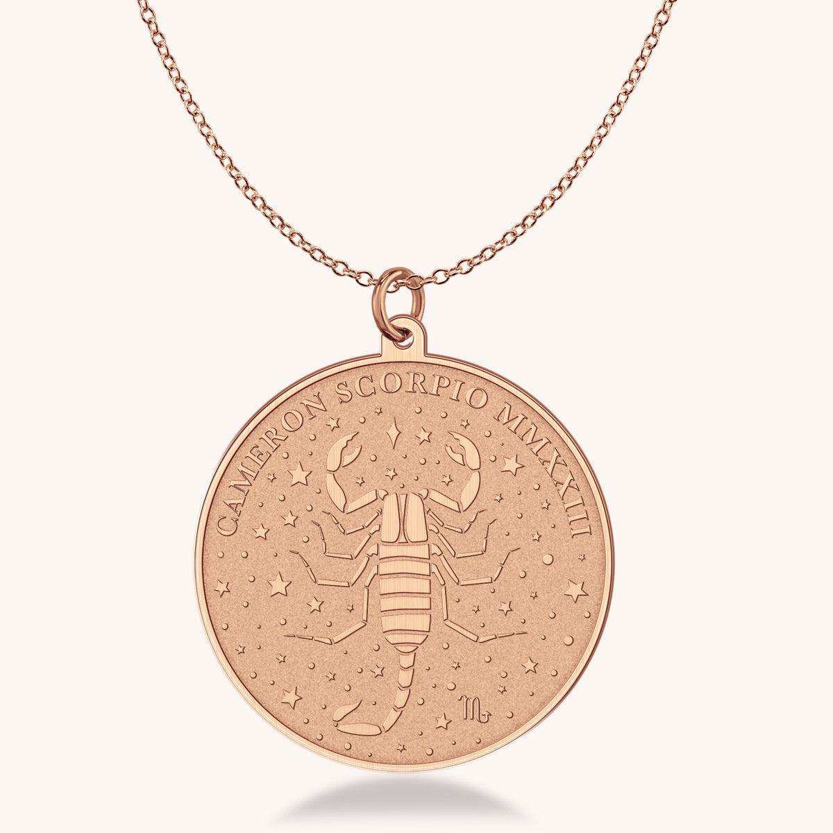 Scorpio Zodiac Medallion Necklace
