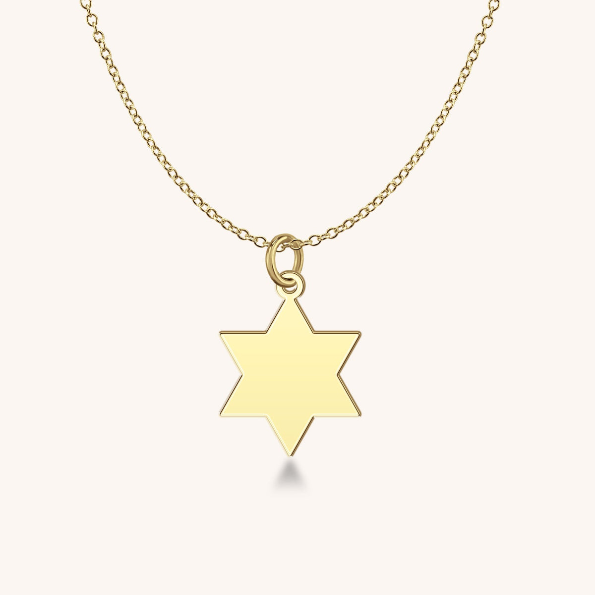 14k Gold Mini Star of David Charm