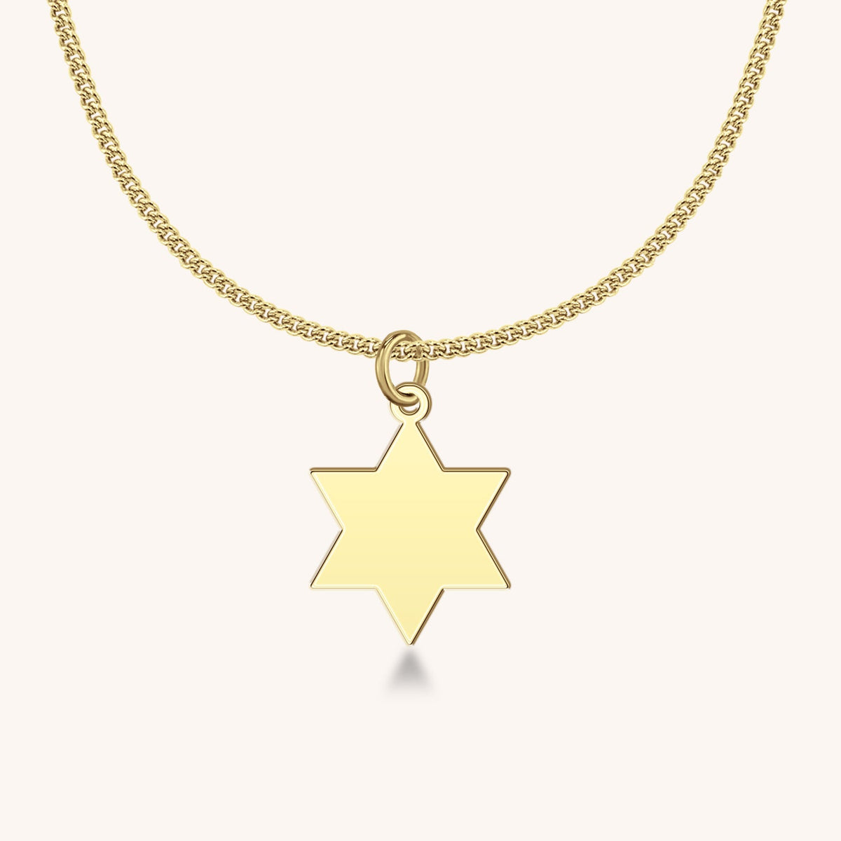 14k Gold Mini Star of David Charm