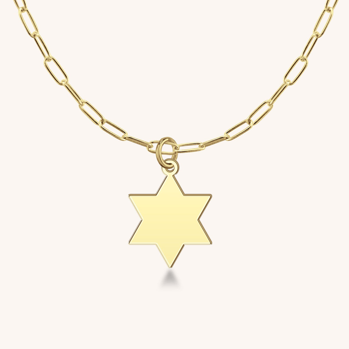 14k Gold Mini Star of David Charm