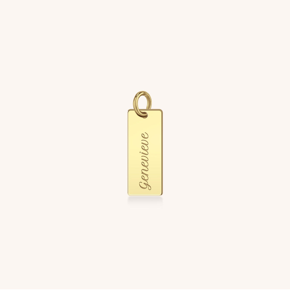 14k Gold I Love You Tag in Script