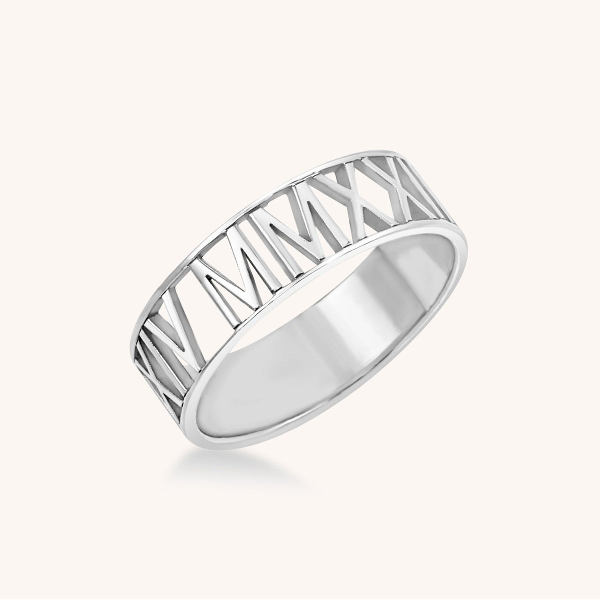 10k Gold Roman Numeral Year Ring