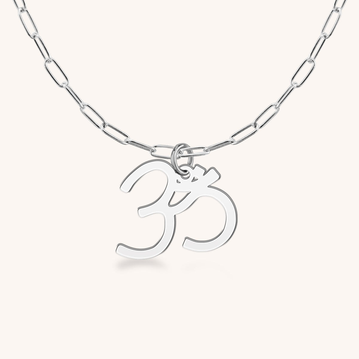 Sterling Silver Om Charm