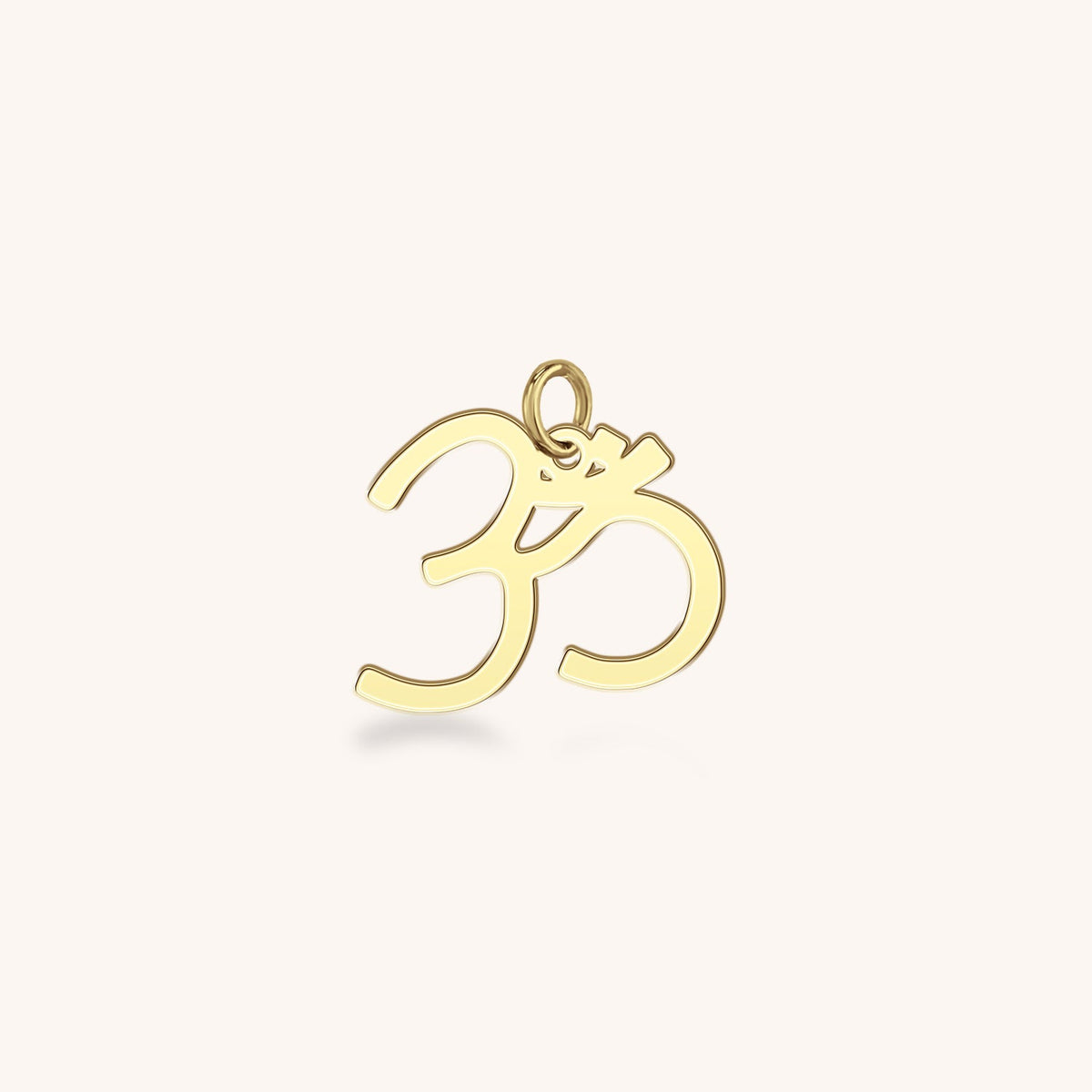 14k Gold Om Charm