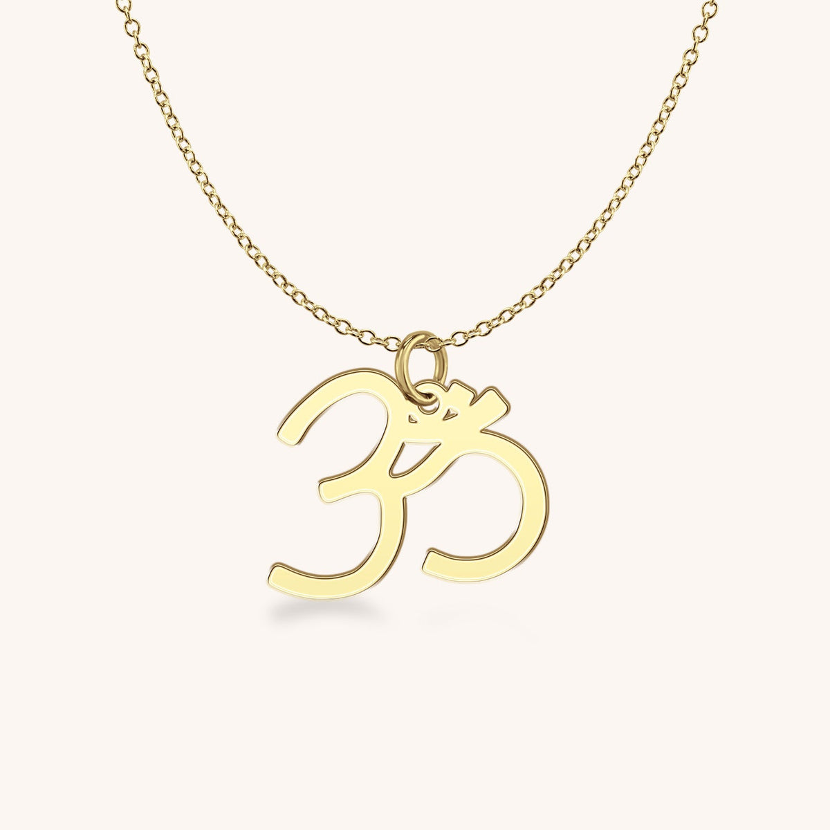 14k Gold Om Charm