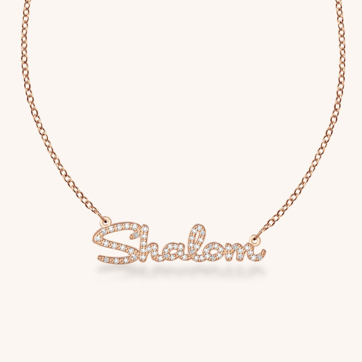 Shalom Diamond Nameplate