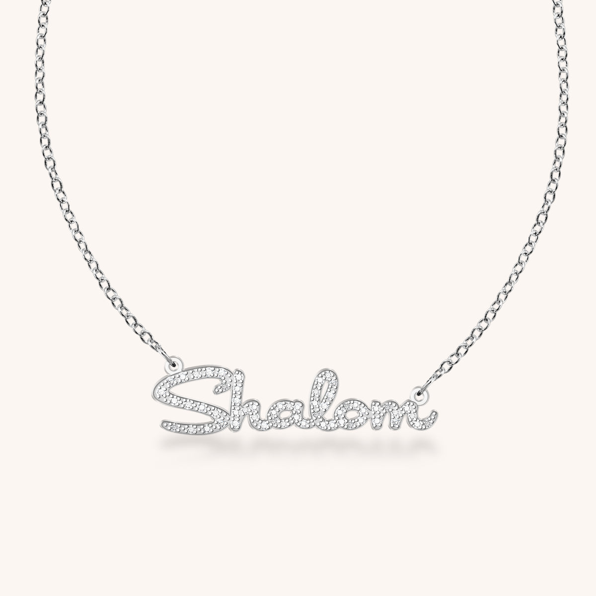 Shalom Diamond Nameplate