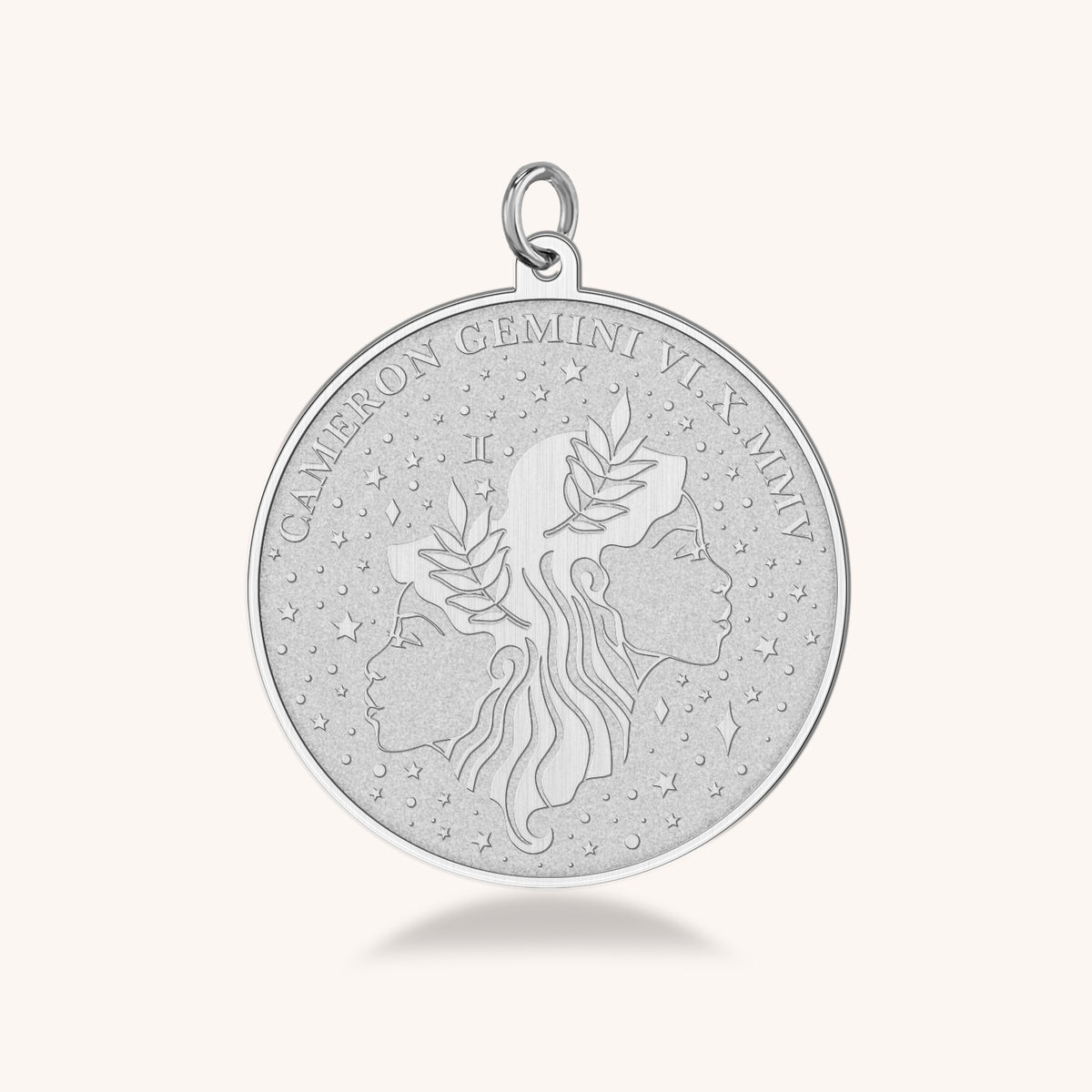 Gemini Zodiac Medallion Necklace