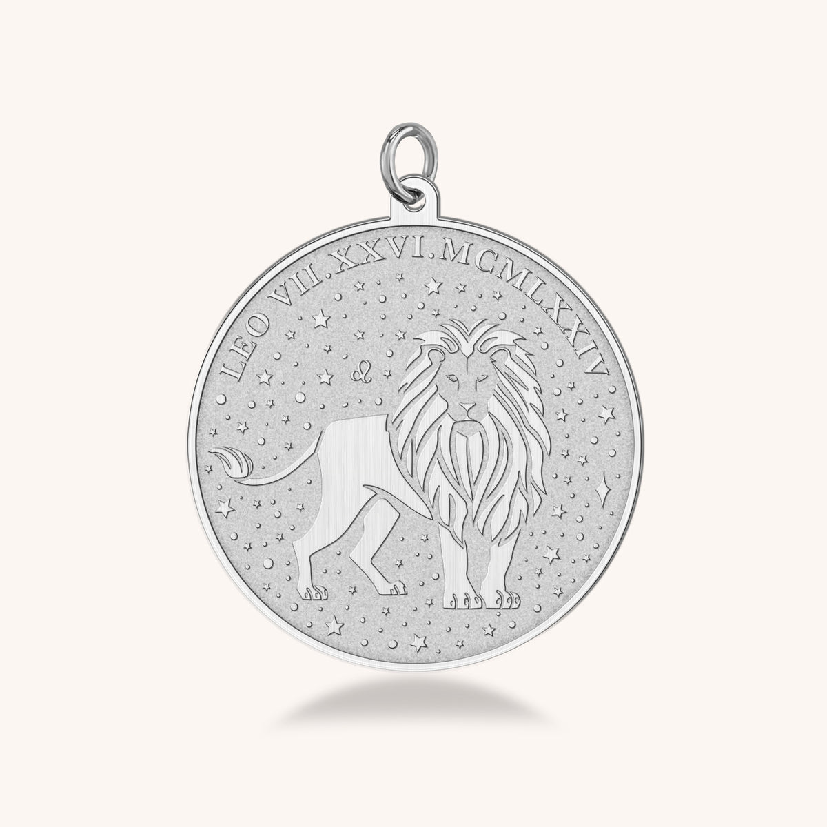 Leo Zodiac Medallion Necklace