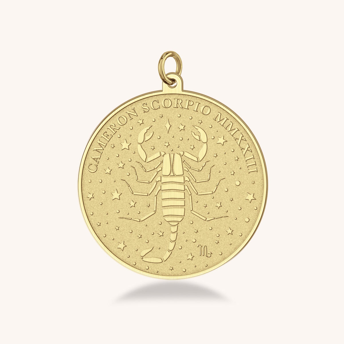 Sterling Silver Scorpio Zodiac Medallion Necklace