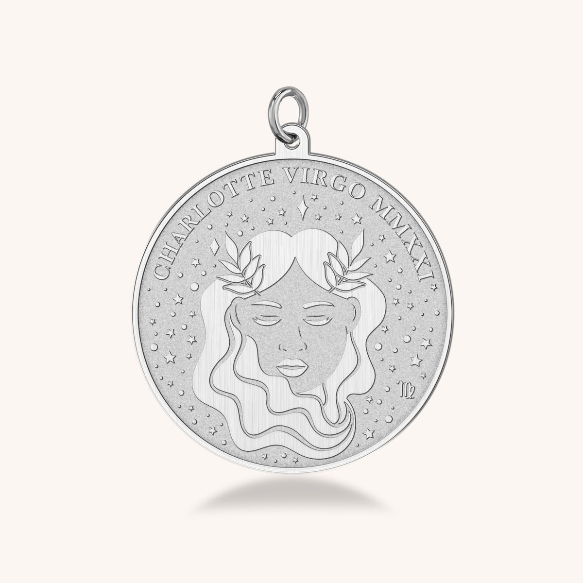 Virgo Zodiac Medallion Necklace