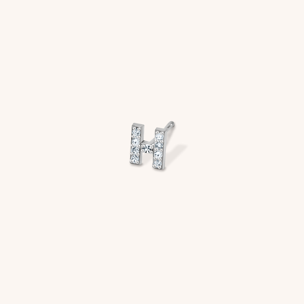 Aria Initial Single Diamond Earring