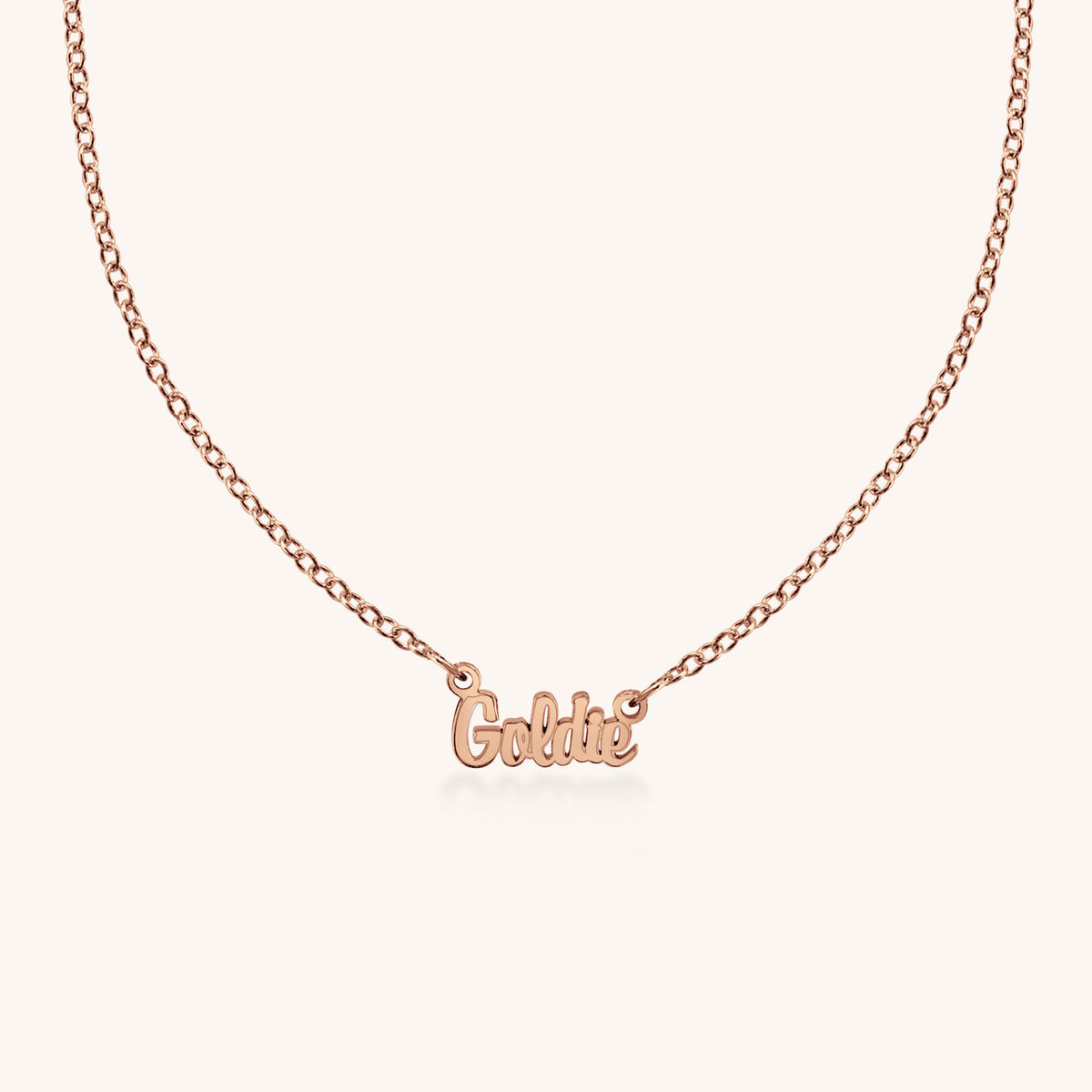 Goldie Nameplate Necklace